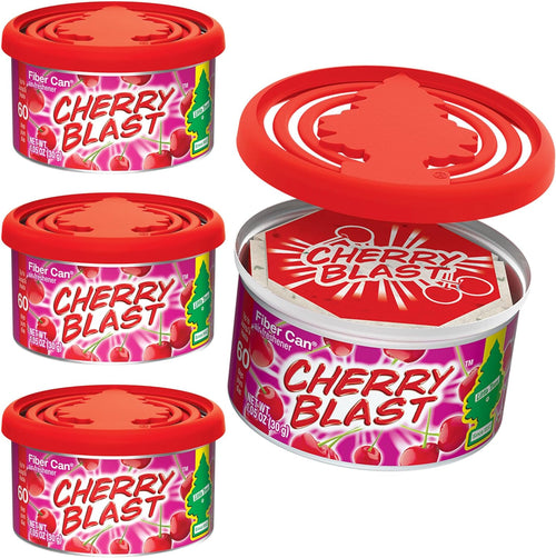 Car Air Freshener | Fiber Can Provides Long Lasting Scent for Auto or Home | Recycled Fiber | Cherry Blast, 4 Air Fresheners