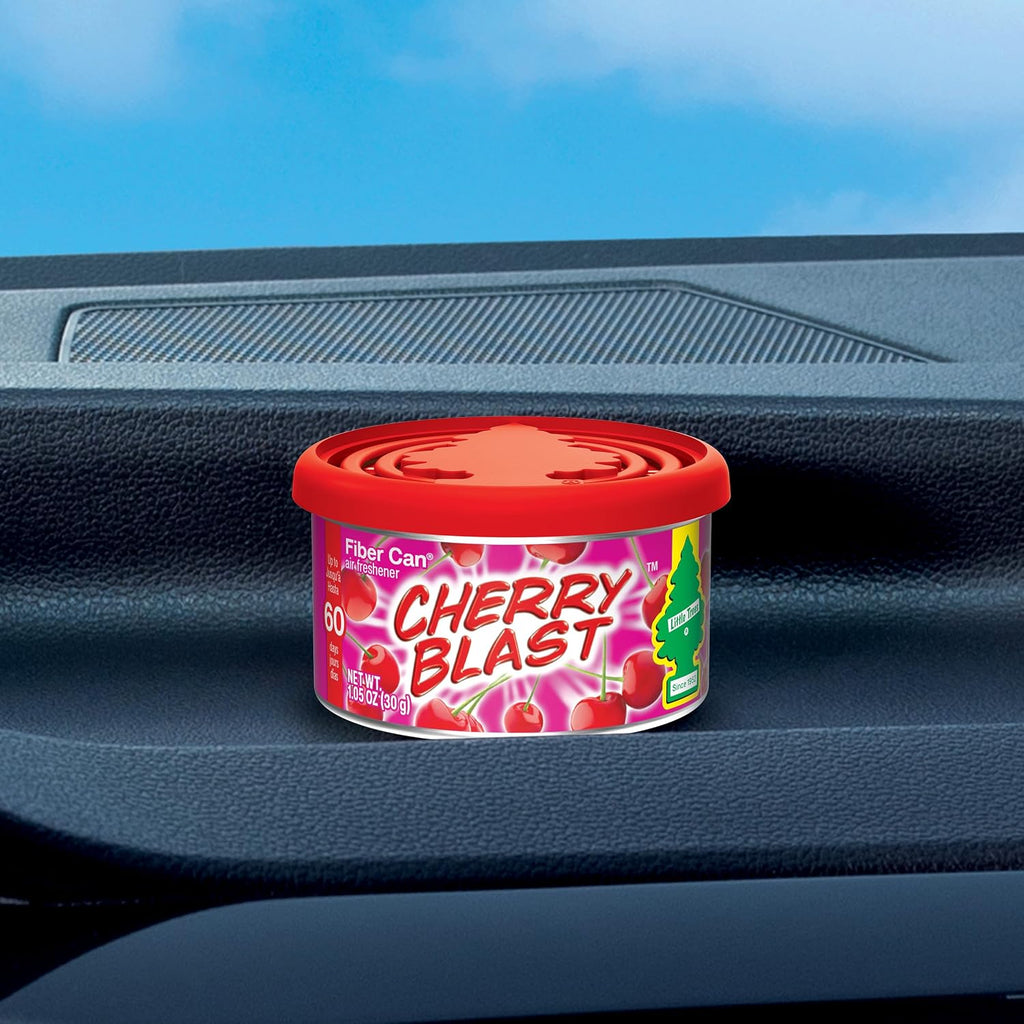 Car Air Freshener | Fiber Can Provides Long Lasting Scent for Auto or Home | Recycled Fiber | Cherry Blast, 4 Air Fresheners