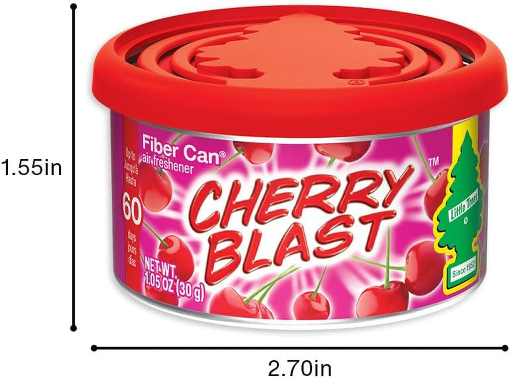 Car Air Freshener | Fiber Can Provides Long Lasting Scent for Auto or Home | Recycled Fiber | Cherry Blast, 4 Air Fresheners
