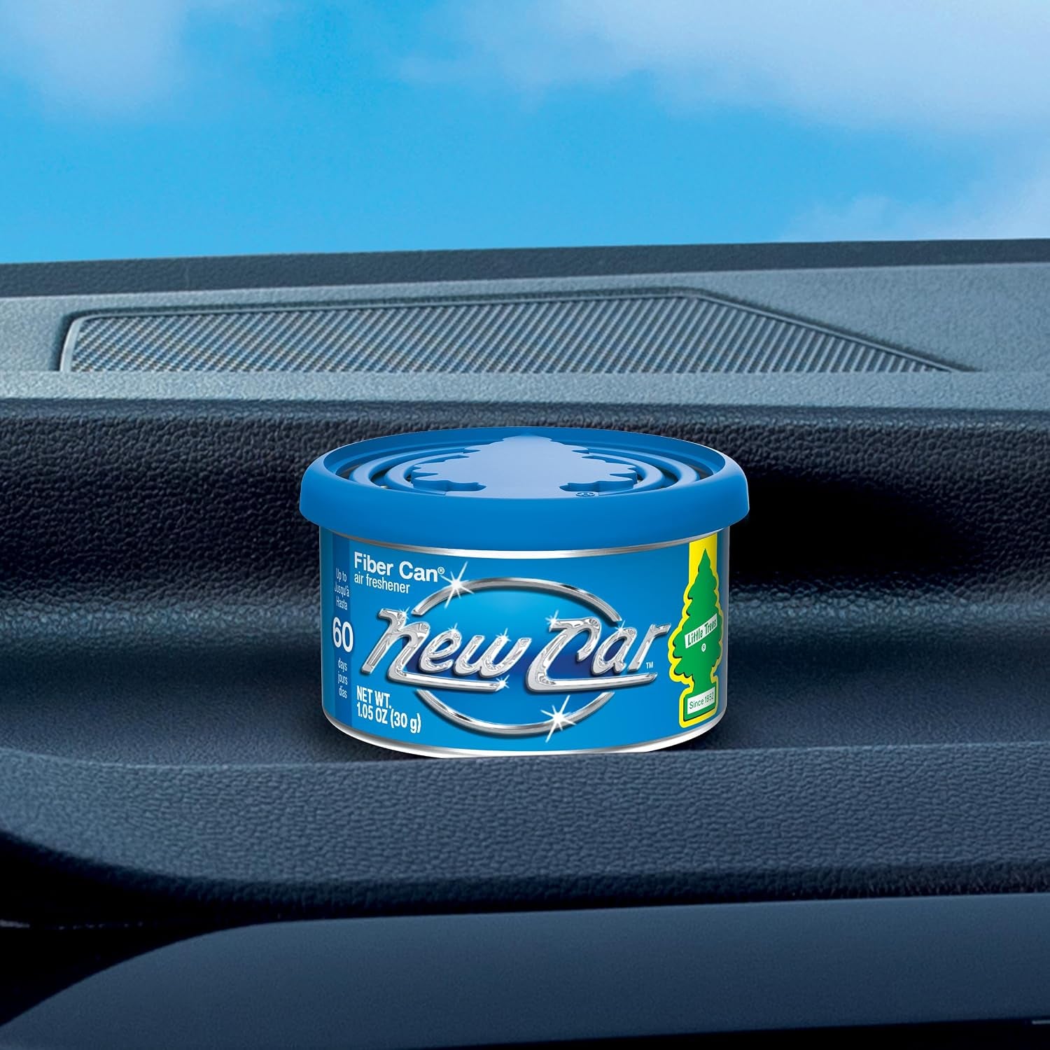Car Air Freshener | Fiber Can Provides Long Lasting Scent for Auto or Home | Recycled Fiber | New Car Scent, 4 Air Fresheners