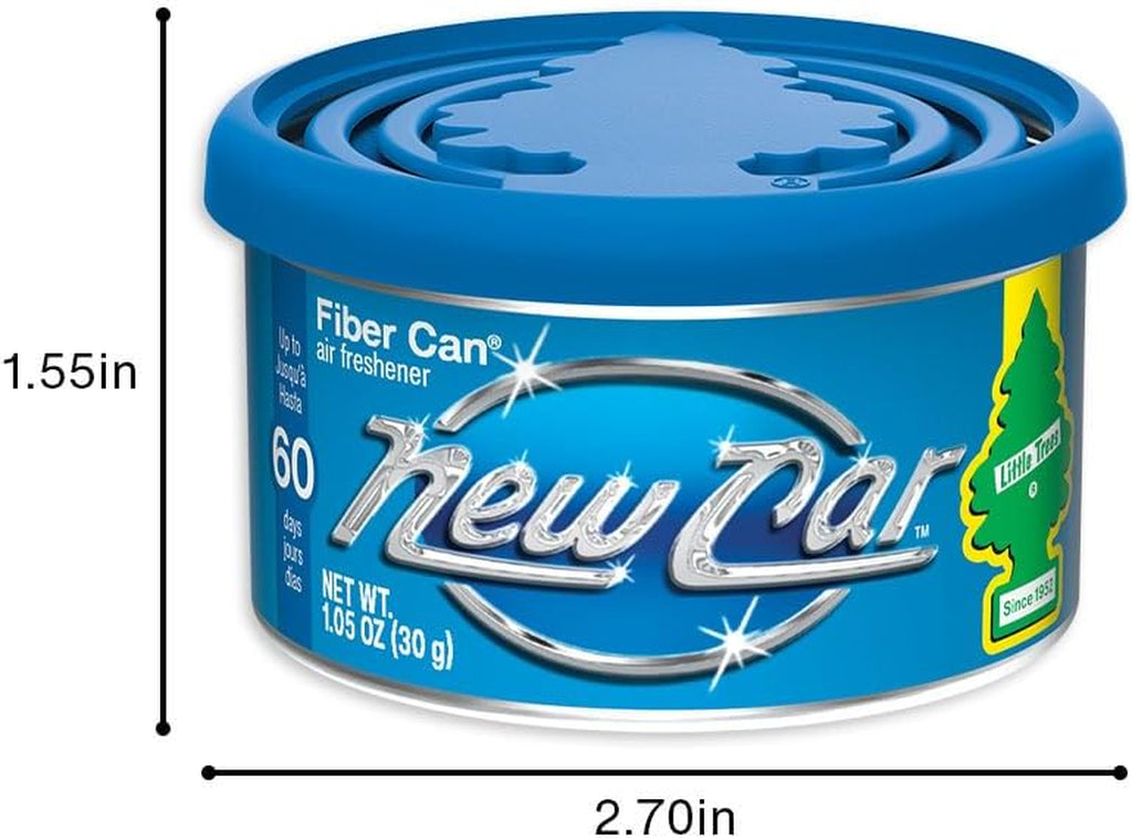 Car Air Freshener | Fiber Can Provides Long Lasting Scent for Auto or Home | Recycled Fiber | New Car Scent, 4 Air Fresheners